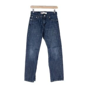 LEVI’S 514 Jeans Junior 14 (27” X 27”) Dark Wash Denim Straight Leg